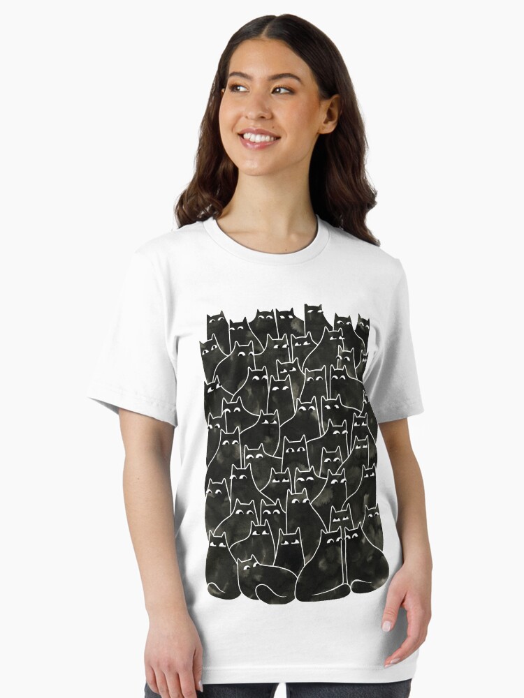 Thumbnail 2 of 7, Essential T-Shirt, Suspicious Cats designed and sold by littleclyde.