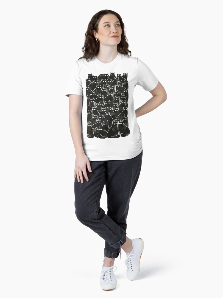 Thumbnail 4 of 7, Essential T-Shirt, Suspicious Cats designed and sold by littleclyde.