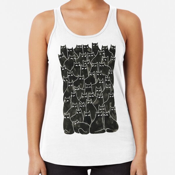 Suspicious Cats Racerback Tank Top