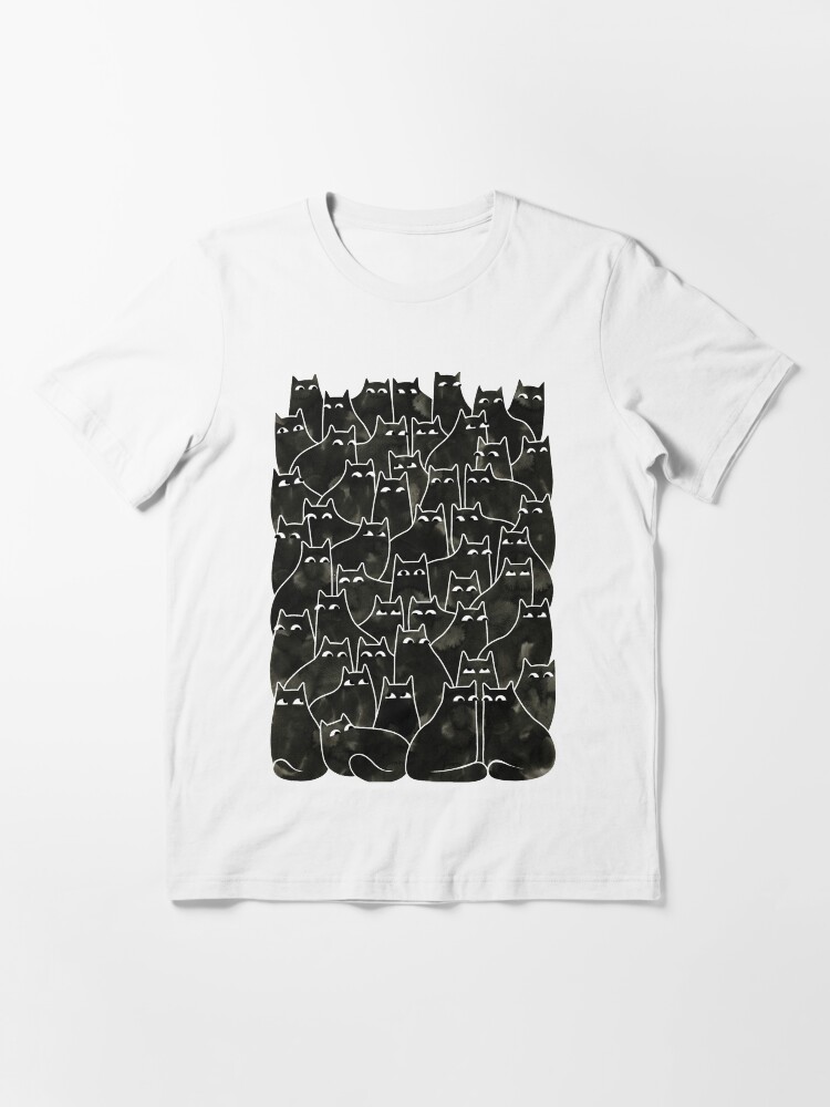 Thumbnail 3 of 7, Essential T-Shirt, Suspicious Cats designed and sold by littleclyde.