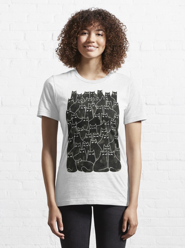 Alternate view of Suspicious Cats Essential T-Shirt