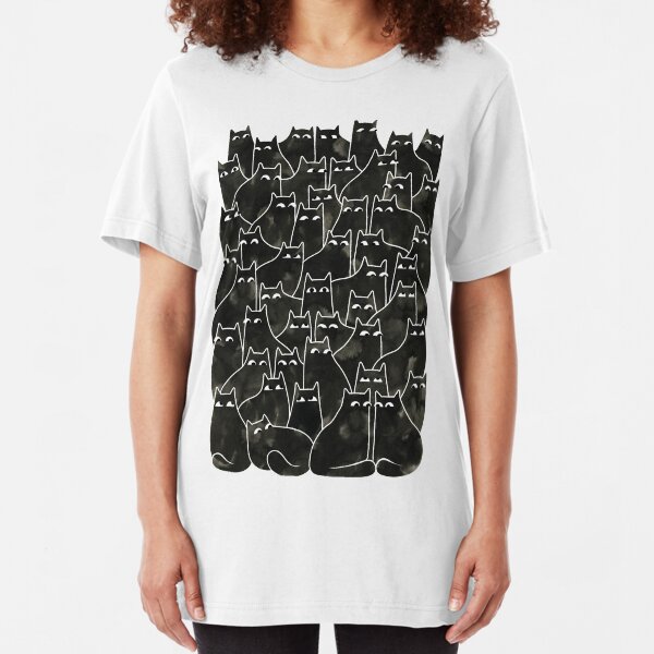 Suspicious Cats Slim Fit T-Shirt