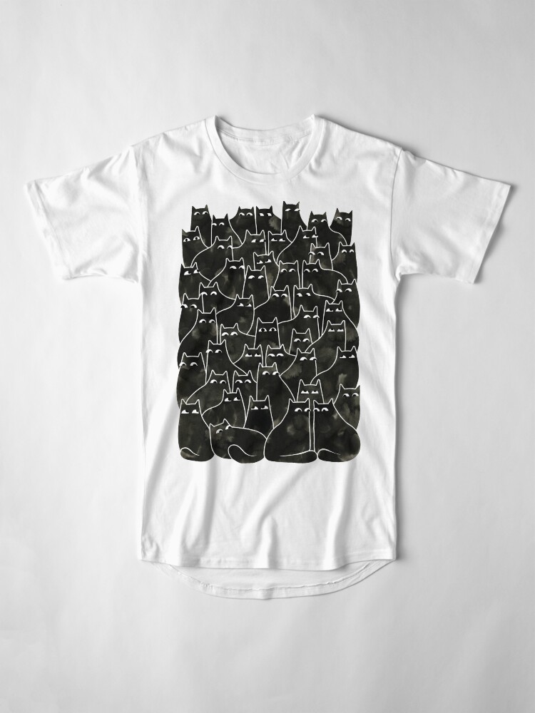 Alternate view of Suspicious Cats Long T-Shirt