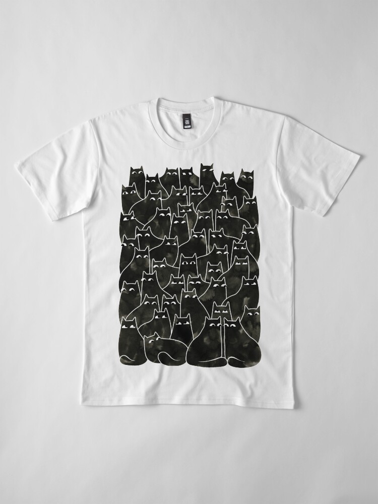 Alternate view of Suspicious Cats Premium T-Shirt