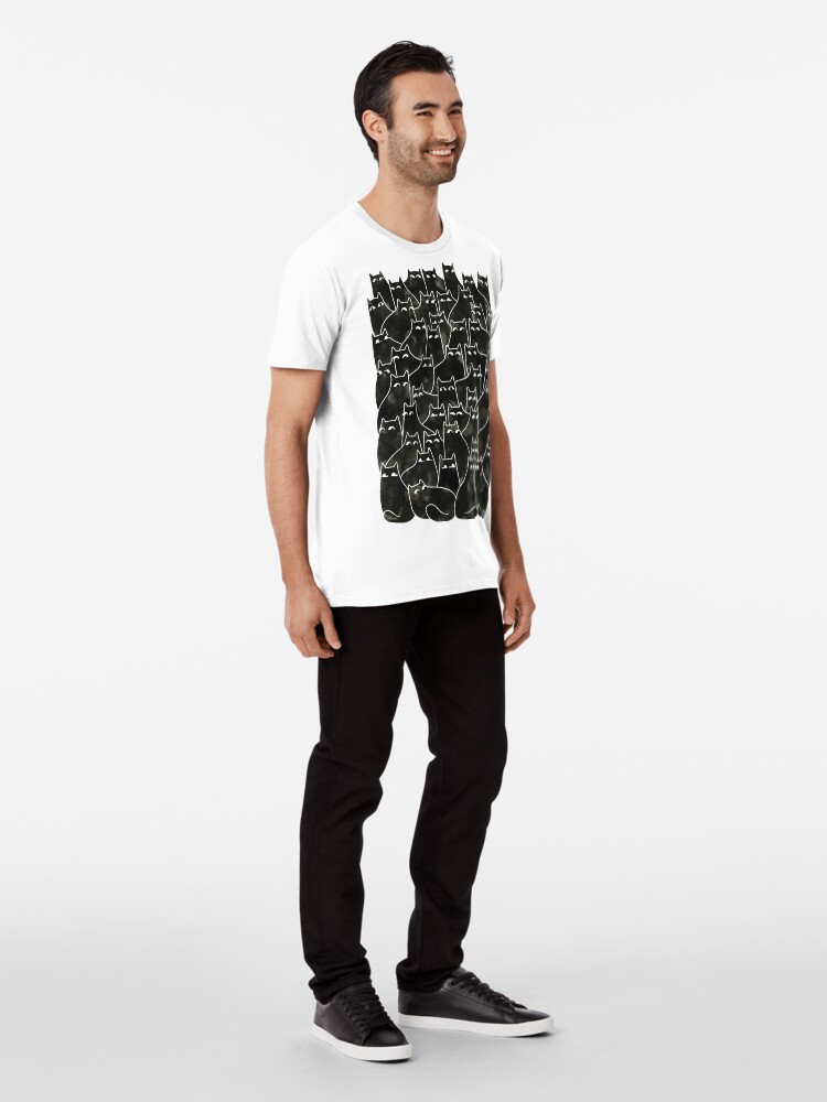 Alternate view of Suspicious Cats Premium T-Shirt