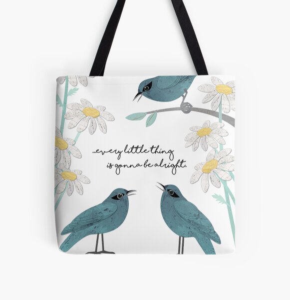 Three Little Birds ("Don't Worry About a Thing") All Over Print Tote Bag