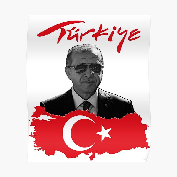 Poster Recep Tayyip Erdogan Redbubble