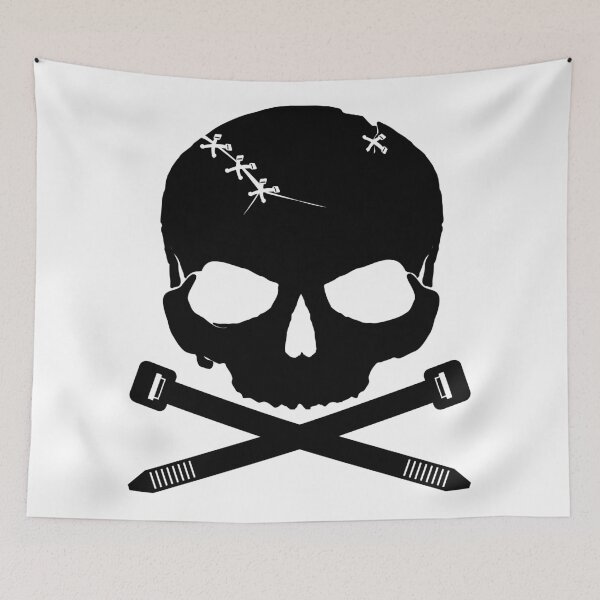Item preview, Zip-Tie Skull - Black designed and sold by zillalife.