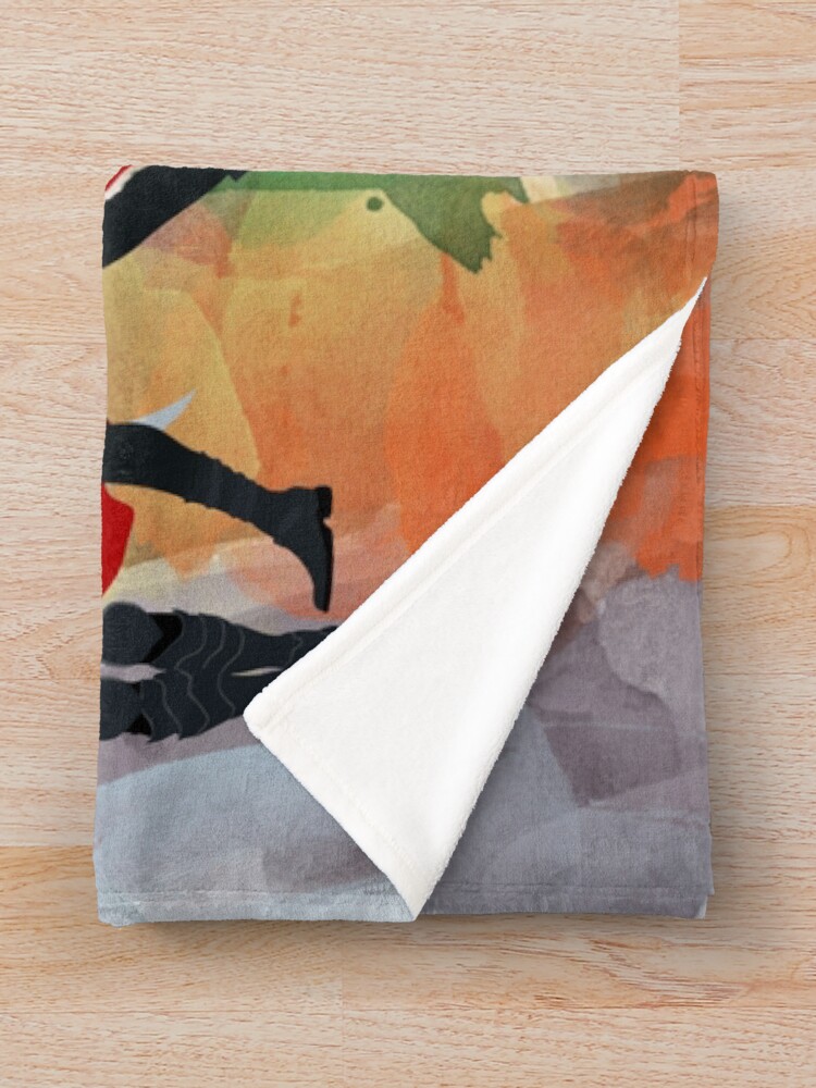 Alternate view of Throne of Glass Series Watercolor Throw Blanket