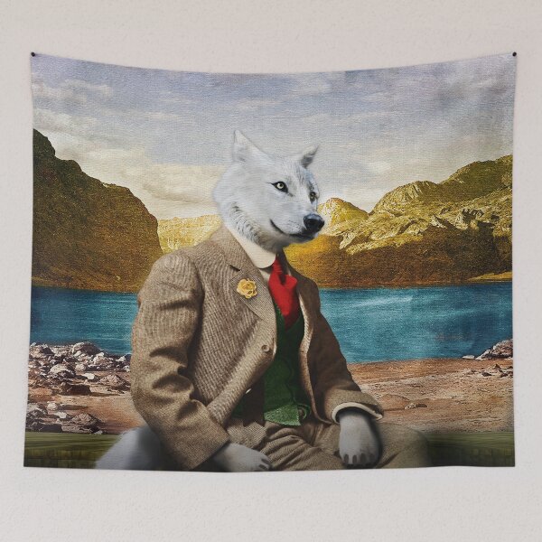 Item preview, Mr. Wolf Relaxing at the Lake designed and sold by PETER GROSS.