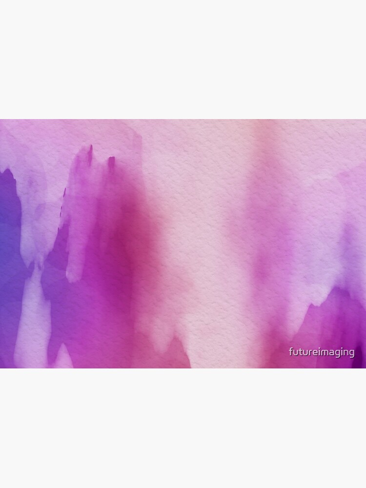 Pinks & Purple Watercolor Positive Space by futureimaging