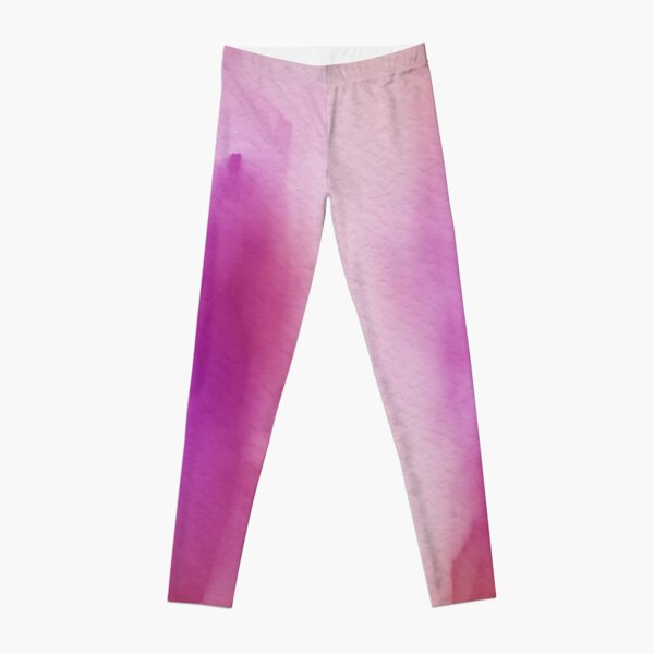 Pinks & Purple Watercolor Positive Space Leggings
