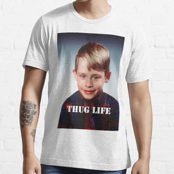 "Macaulay Culkin Thug Life" Tshirt for Sale by luckynewbie