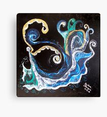 Down the Abyss Abstract Canvas Print