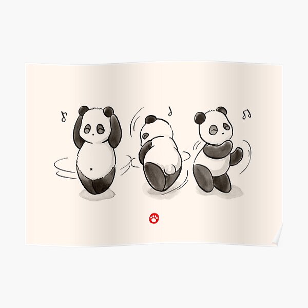 Panda Food Dance Poster