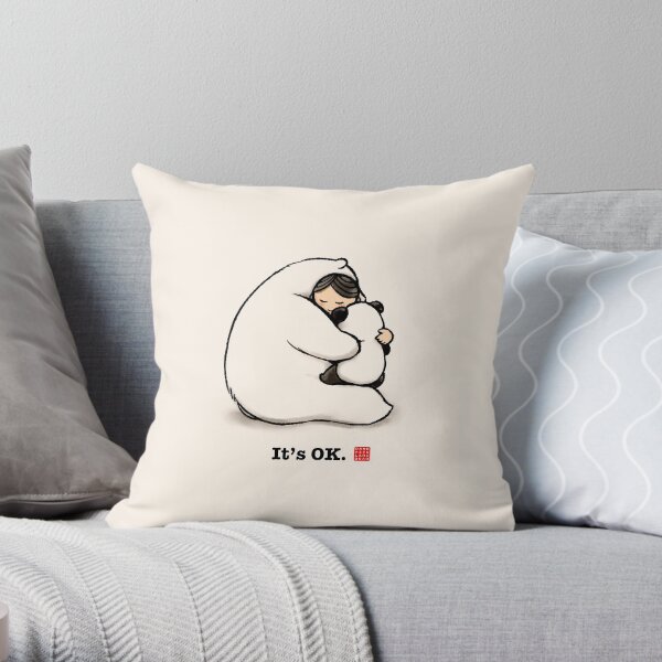It's OK Throw Pillow