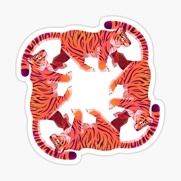 Tiger Tiger Tiger Tiger Sticker