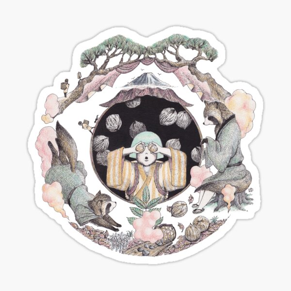 Ayako and Mujina Sticker