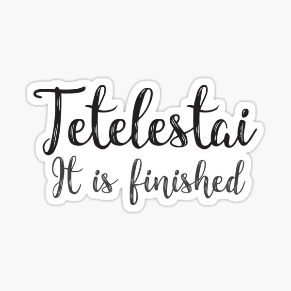 Artikel-Vorschau von Tetelestai, designt und verkauft von plushism.