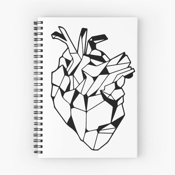 Item preview, Geometric Bio Heart I Geometric Art I line art designed and sold by Unpredictable Lab.