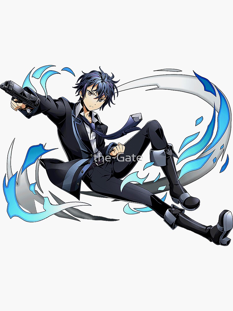 Rentaro Satomi - Black Bullet Anime - Burakku Buretto Sticker for Sale by  the-Gate