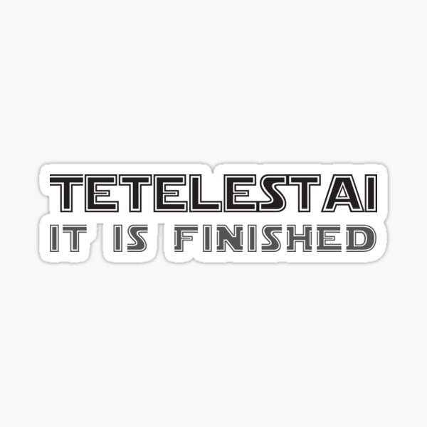 Artikel-Vorschau von Tetelestai, designt und verkauft von plushism.
