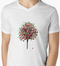Apple Tree T Shirt Men's V-Neck T-Shirt