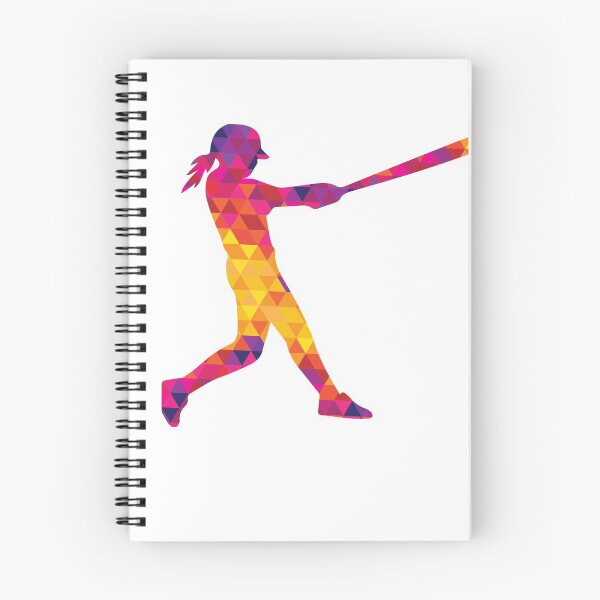 Item preview, Colorful Female Softball batter swinging designed and sold by tfortier.
