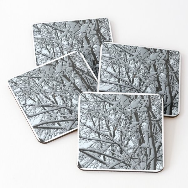 Item preview, Snowstorm on tree branches in Chicago designed and sold by djrunnels.