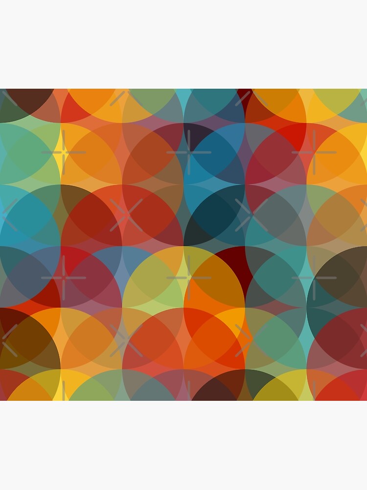 Mid Century Modern Circle Print 2 by SavvySilverArt