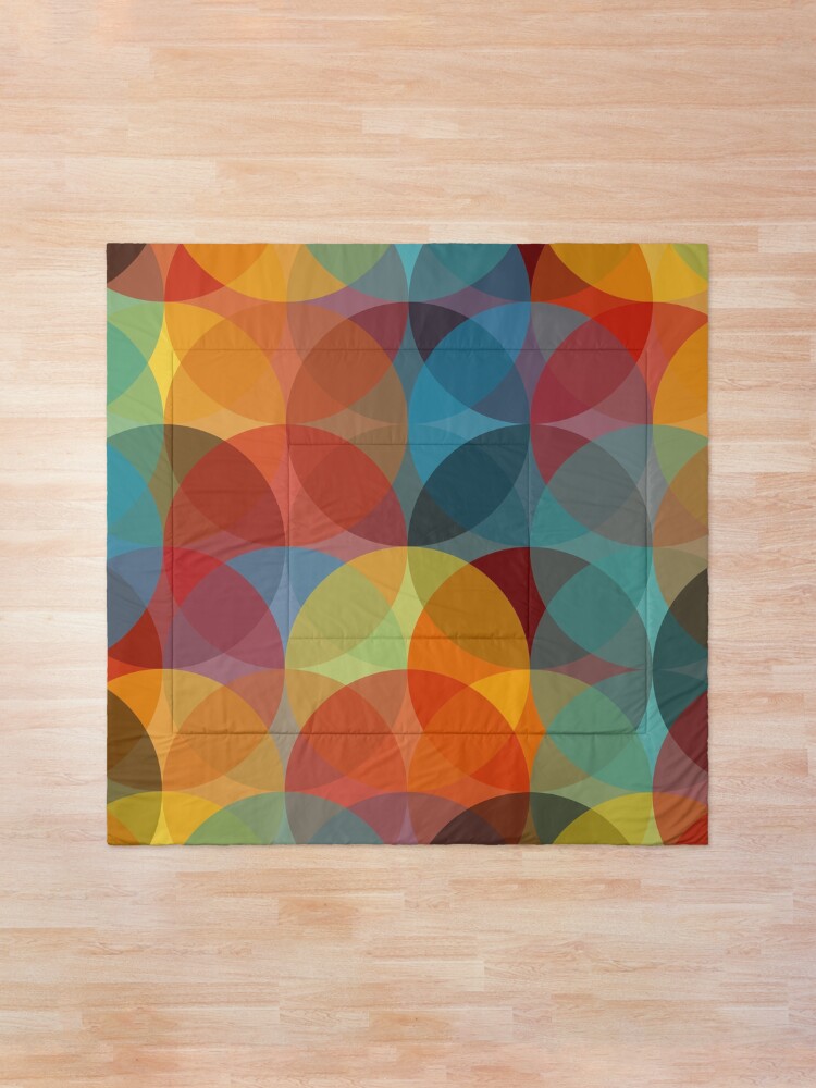 Alternate view of Mid Century Modern Circle Print 2 Comforter
