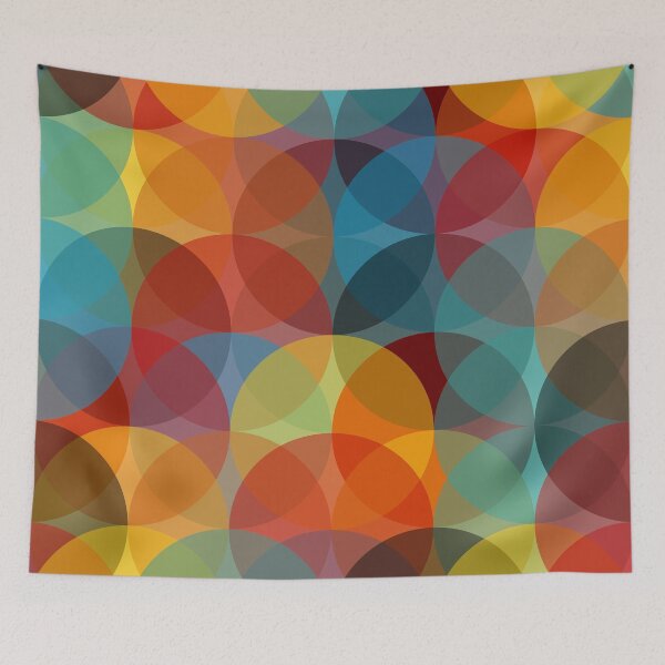 Item preview, Mid Century Modern Circle Print 2 designed and sold by Elsy's Art.