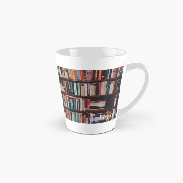 Huge Library Bookshelf Photo Tall Mug