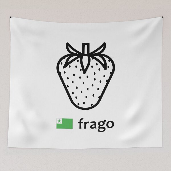Item preview, Esperanto Frago (Strawberry) designed and sold by ByMaSOLE.