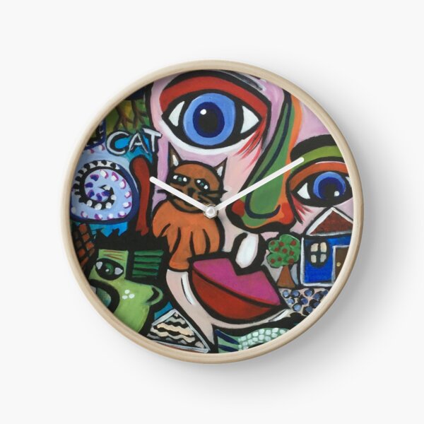 Bird Cat Fish Clock