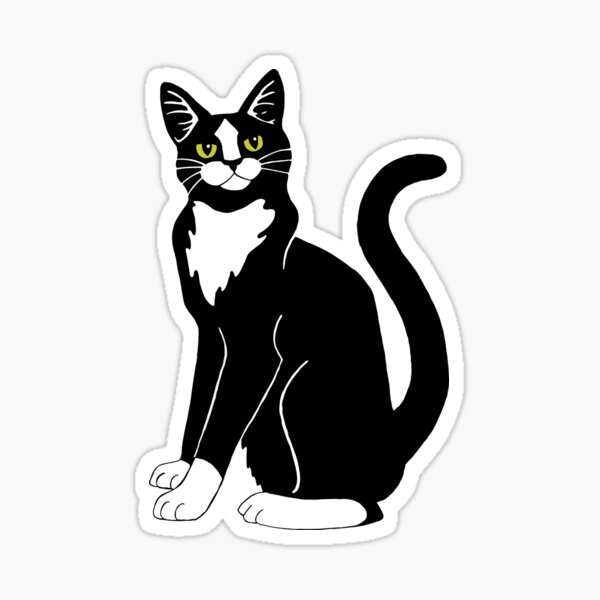 Tuxedo Cat Sticker