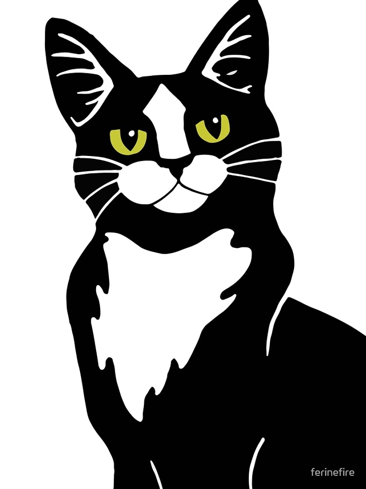 Tuxedo Cat by ferinefire
