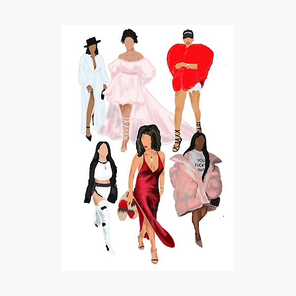 The Many Faces of Rih Photographic Print