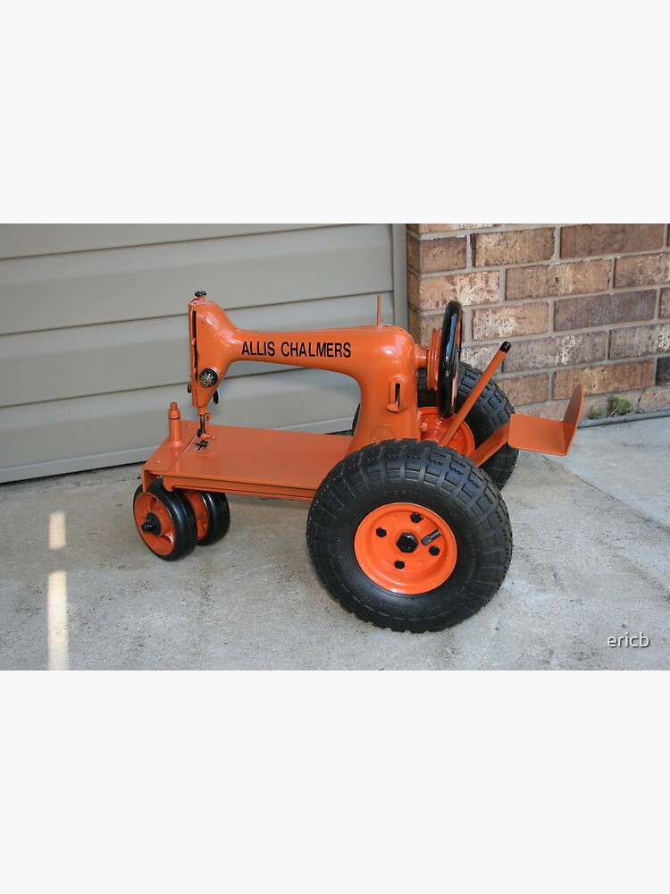 orange ride on tractor