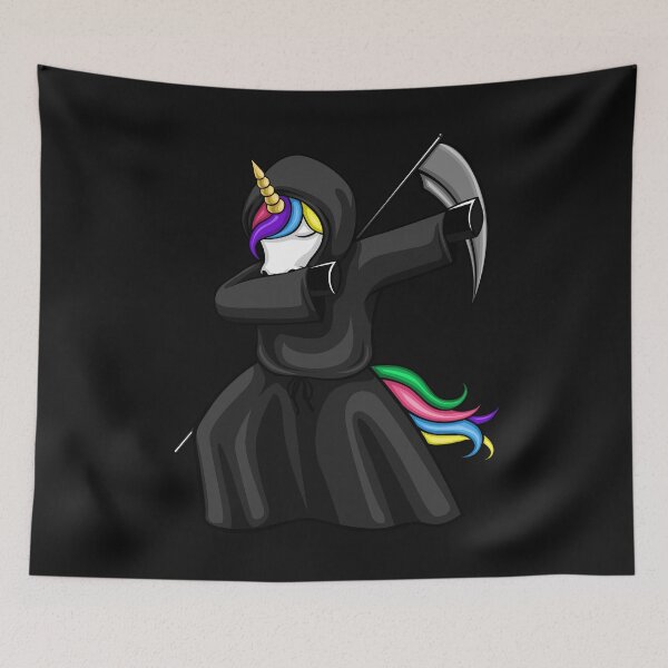 Item preview, Unicorn Dabbing Reaper Halloween designed and sold by Bendthetrend.