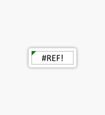 Excel #REF! Error Sticker