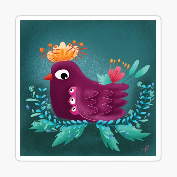 Item preview, Mom bird - Happy Mother's Day designed and sold by vikibogdan.