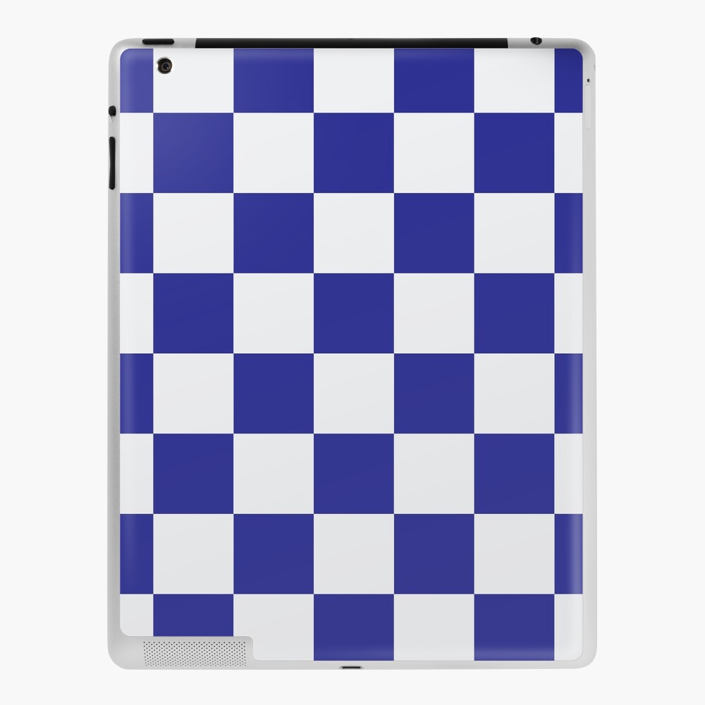 Brighton Blue and White Checkered Fan Flag Graphic T-Shirt for