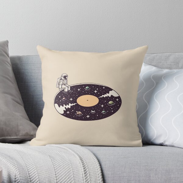 Cosmic Sound Throw Pillow