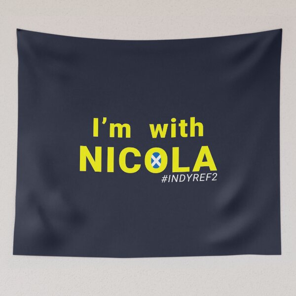 Item preview, I'm With Nicola - Scottish Independence - IndyRef2 Face Mask designed and sold by MadPanda.