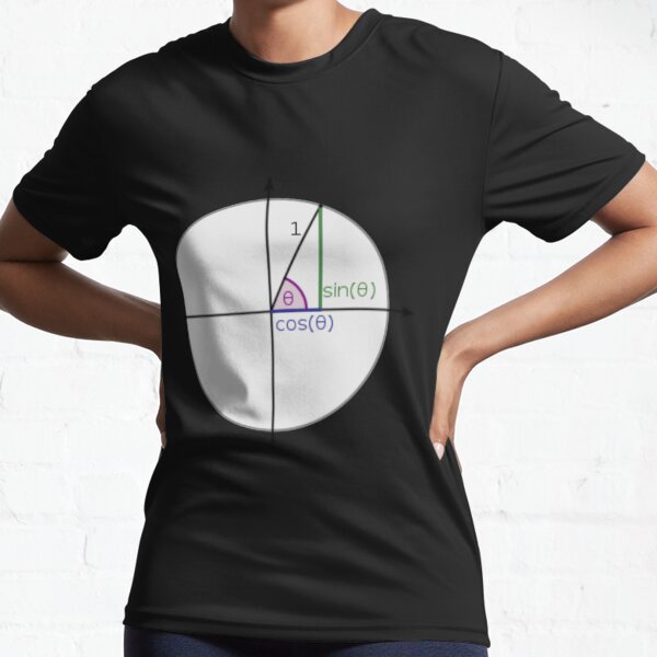 #Sine, #Cosine, #Triangle, #Geometry, Trigonometry, Math Formulas, Angles, Sides Active T-Shirt