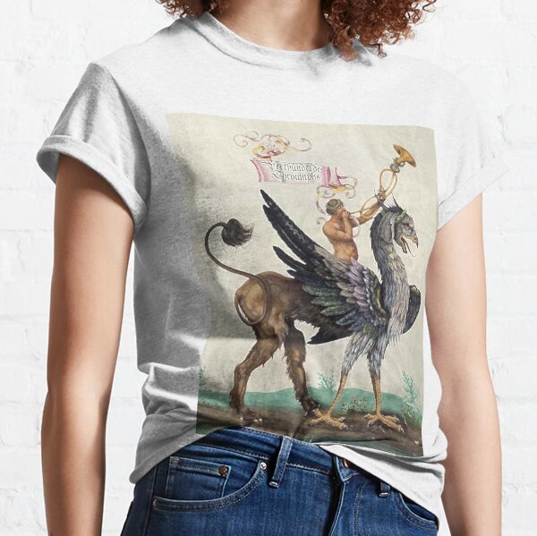 GRYPHON RIDER Medieval Bestiary Classic T-Shirt