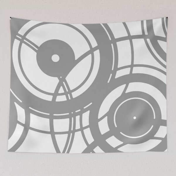Item preview, geometric pattern - circle - gray designed and sold by He-Be.