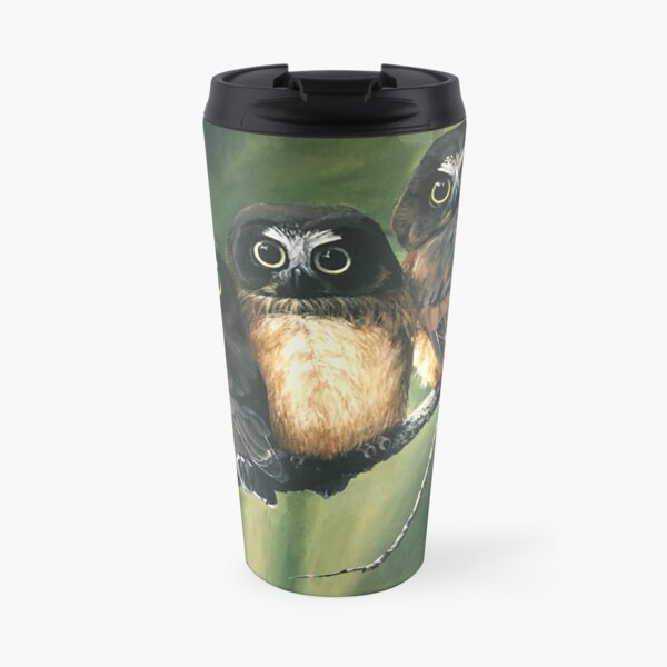 Saw Whet Owls Travel Mug