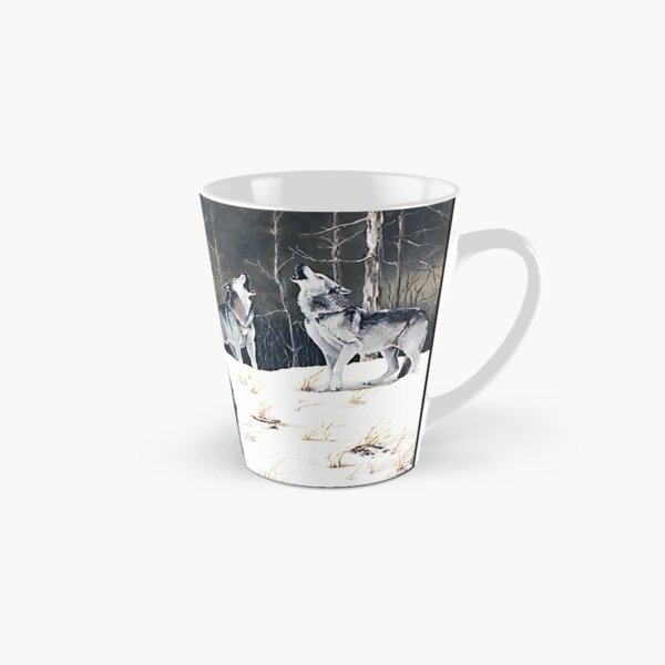 Three for the Wild - gray wolves Tall Mug